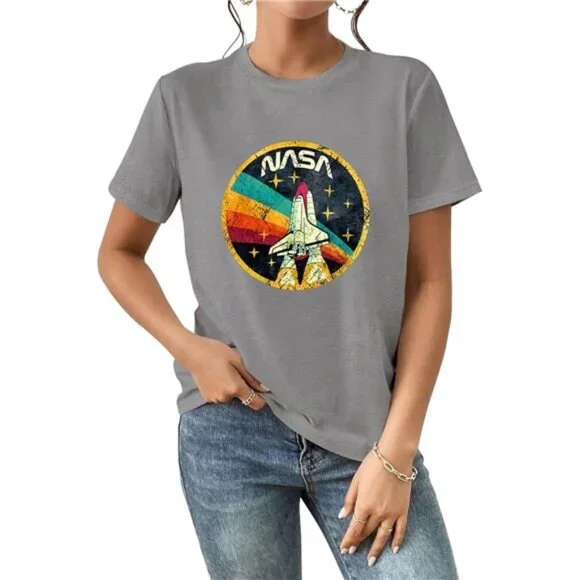 Women Vintage Space Shuttle Graphic T-Shirt (S-XL) - Picture 13 of 15